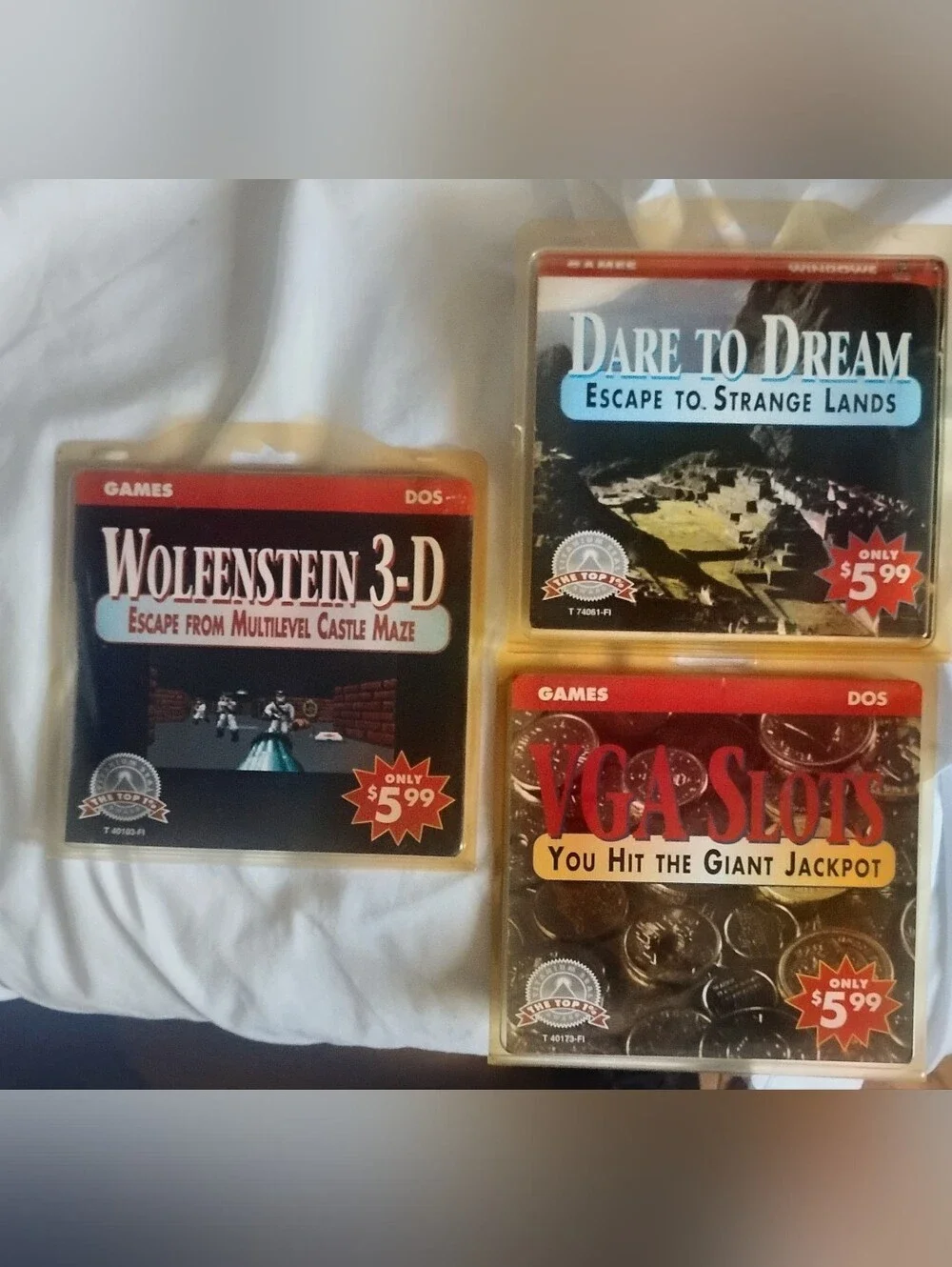 MS DOS VINTAGE PC GAMES 3 FOR 1 PRICE
